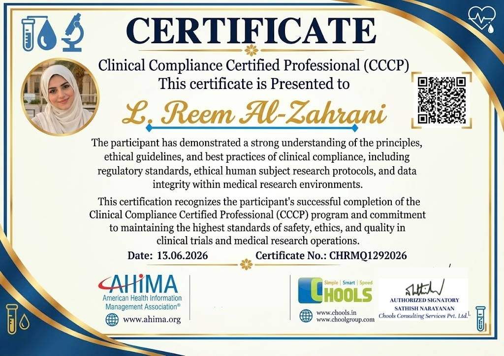 Healthcare and Pharma Program Certificate